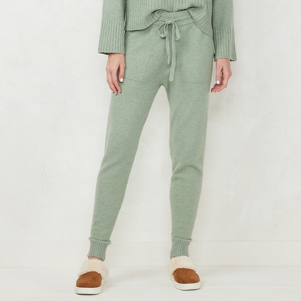 Lauren Conrad Sweater Knit Jogger Pants
Mint Melon- Size M